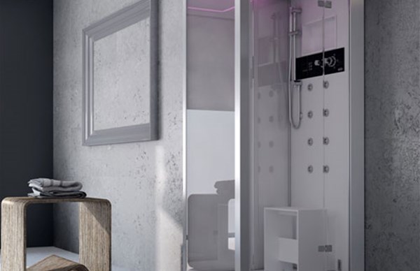 Frame e Sasha Jacuzzi: box doccia e Spa per il relax in bagno